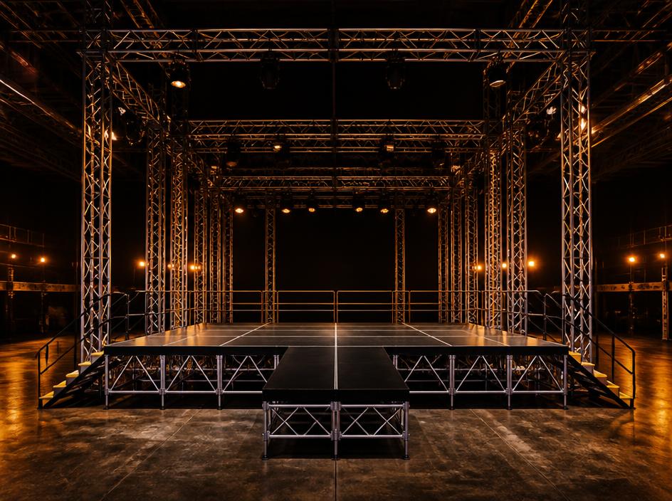 Pódium a truss konštrukcia – HM Sound